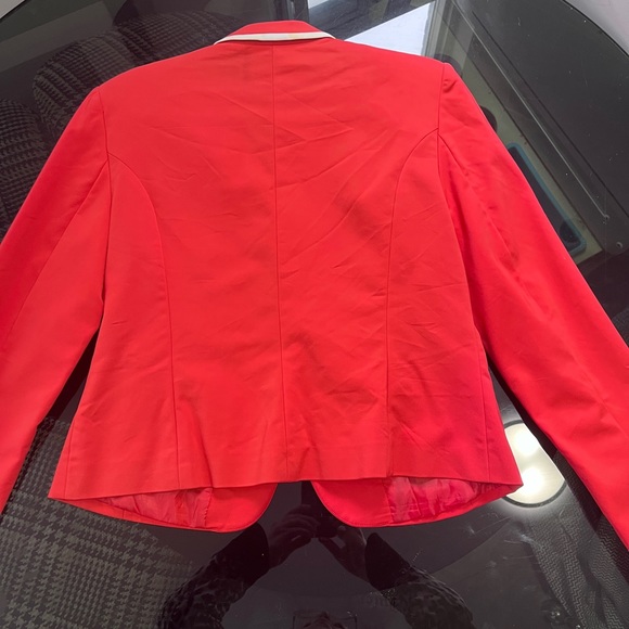 Cynthia Rowley Coral Red Blazer - Picture 2 of 3